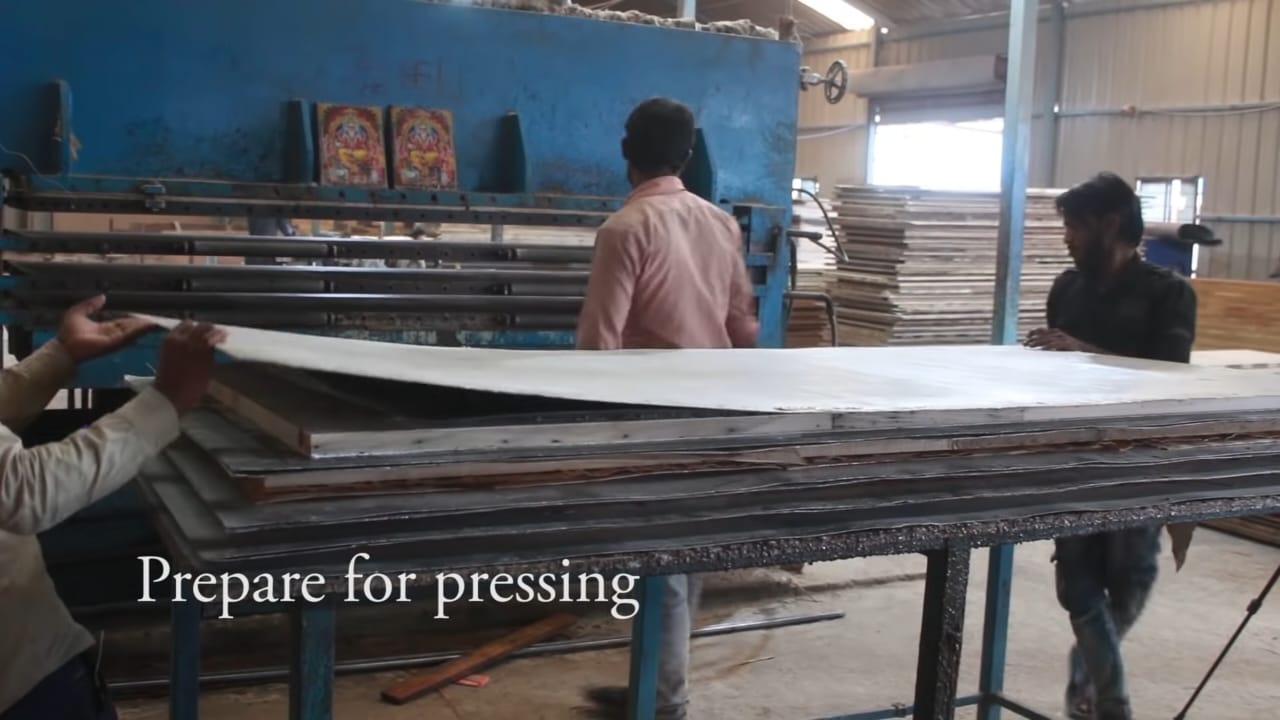prepare for pressing
